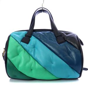 ANYA HINDMARCH CHUBBY ハンドバッグ ショルダーバッグ 2way キルティング レザー マルチカラー