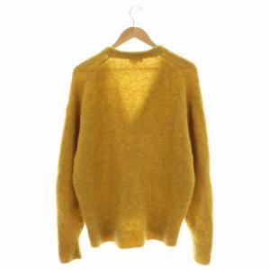BEAUTY&YOUTH UNITED ARROWS ウール モヘア ニットカーディガン Vネック 長袖 L マスタード