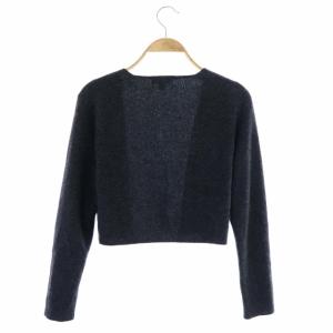 TOCCA 21AW ニット カシミヤ ショートカーディガン ボレロ ボタンレス XS ダークグレー