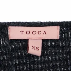 TOCCA 21AW ニット カシミヤ ショートカーディガン ボレロ ボタンレス XS ダークグレー