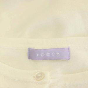 TOCCA LAVENDER 22AW TOCCA LOGO KNIT CARDIGAN カーディガン ニット クルーネック 長袖 ウール混