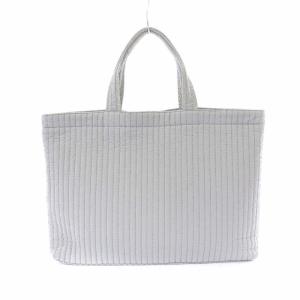 TOCCA トートバッグ 刺繍 花柄 灰 ライトグレー