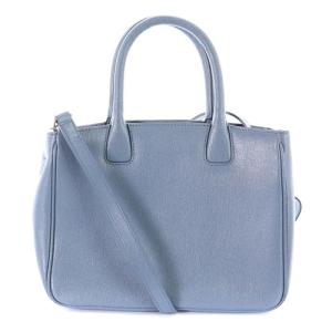 FURLA カミラ トートバッグ ショルダーバッグ 2way レザー 水色 ブルー