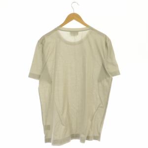 HERMES クルーネックTシャツ カットソー 半袖 コットン XL グレージュ