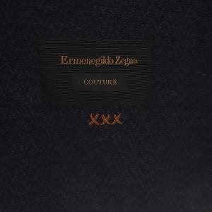 Ermenegildo Zegna ウール ニット 2B ジャケット テーラード 54 紺 ネイビー