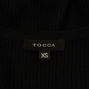 TOCCA ボレロ カーディガン ニット ショート丈 長袖 リブ XS 黒 ブラック