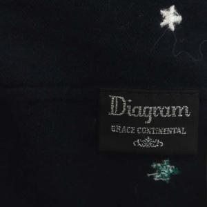 Diagram GRACE CONTINENTAL スター刺繍ニットカーディガン 長袖  36 紺 マルチカラー ネイビー