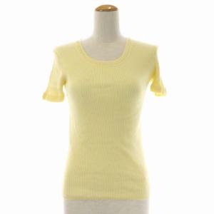 PAULE KA アンサンブル ショートスリーブニット カットソー カーディガン 長袖 M L 黄 イエロー