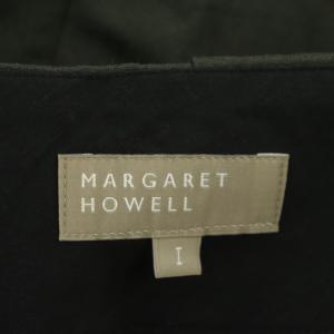 MARGARET HOWELL 22SS SOFT WOOL LINEN タックパンツ テーパード リネン混 1 グレー
