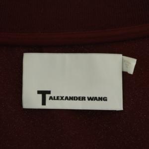 alexanderwang ブルゾン 薄手 ジップアップ ロゴ刺繍 S ボルドー