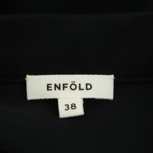 ENFOLD 23SS Comfortable Twill サーキュラー DRS ワンピース 38 黒