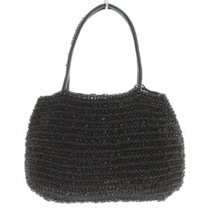 ラメ ワイヤーバッグ トートバッグ 黒 ブラック 茶色 ブラウン