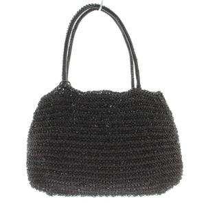 ANTEPRIMA ラメ ワイヤーバッグ トートバッグ 黒 ブラック 茶色 ブラウン