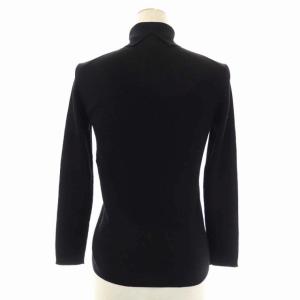 ANAYI リブニット カットソー タートルネック 長袖 プルオーバー ウール 36 黒 ブラック