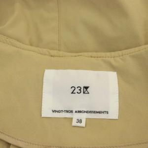 23区 22SS ナイロンストレッチ ライト ブルゾン ジャケット ジップアップ 38 ベージュ