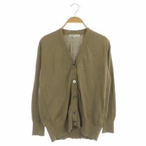 arrondissements 21SS スビンハイツイストコットン カーディガン ニット 長袖 32 ライトブラウン 茶色