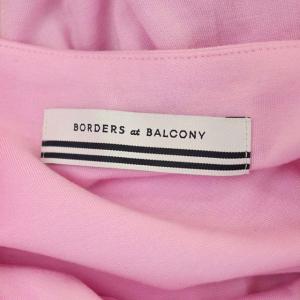 BORDERS at BALCONY 21SS ティアードワンピース ロング 七分袖 36 ピンク