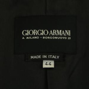 GIORGIO ARMANI ウール ジャケット シングル 44 チャコールグレー