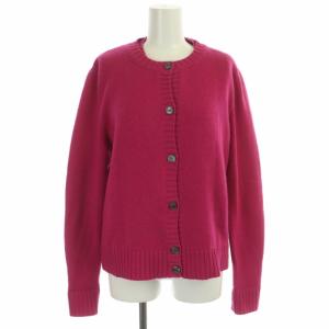 アンサンブル ニット カシミヤ カーディガン ノースリーブ プルオーバー クルーネック L ピンク