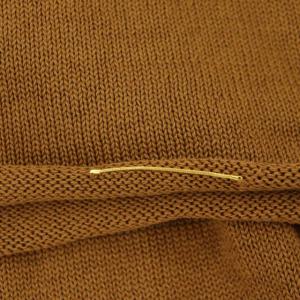 Deuxieme Classe ニュアンス ニット セーター プルオーバー 長袖 コットン キャメル
