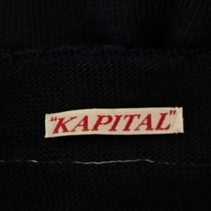 KAPITAL ボレロ カーディガン ニット 七分袖 黒 紺 ブラック ネイビー