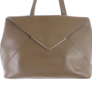 FURLA ケリス トートバッグ ハンドバッグ レザー ロゴ 茶色 ブラウン