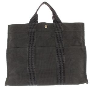 HERMES エールライン トートバッグ MM トートバッグ ハンドバッグ グレー