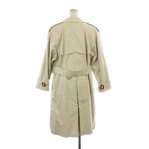 Aquascutum トレンチコート スプリングコート ロング ダブル 総裏地 ベルト付き ライトベージュ