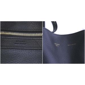CELINE フィービーファイロ CABAS PHANTOM スモール トートバッグ ショルダー レザー ブラック