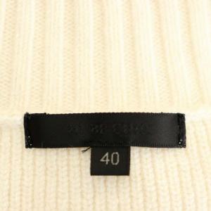 TO BE CHIC レース切替プルオーバーニット セーター ボートネック 長袖 40 オフホワイト