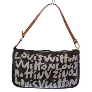 LOUIS VUITTON M92192 モノグラム グラフィティ ポシェット アクセソワ ハンドバッグ アルジャン