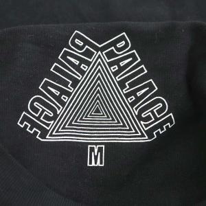 PALACE 22AW TRI-TEXT プリントTシャツ カットソー 半袖 クルーネック ロゴ M 黒 ブラック