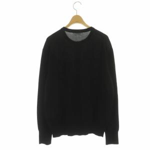 Deuxieme Classe 22SS neo beauty カーディガン ニット 長袖 クルーネック 金ボタン F ブラック