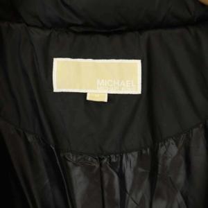 MICHAEL Michael Kors ロングダウンジャケット コート アウター ミドル フード フェイクファー ジップアップ M 黒 ブラック