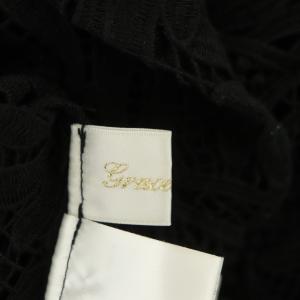 Grace Class 22AW ケミカルカフタンワンピース ひざ丈 七分袖 レース 36 黒 ブラック