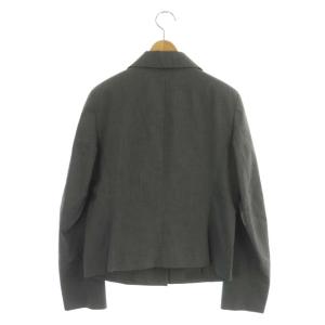 agnes b. ジャケット くるみボタン 総裏地 38 グレー