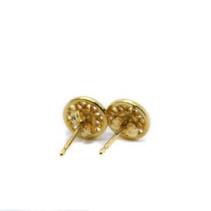 agete スタッドピアス K18 0.006ct イエローゴールド
