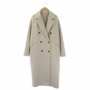 22AW ロング ダブルコート チェスターコート アウター ライトグレージュ