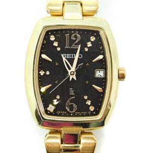 ルキア LUKIA 腕時計 アナログ ソーラー電池 クォーツ ゴールド色