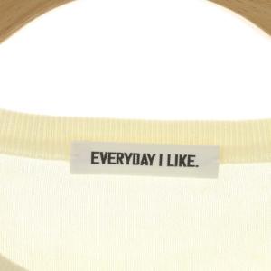 EVERYDAY I LIKE 21SS EVERYDAY クルーネックカーディガン ニット 長袖 コットン オフホワイト