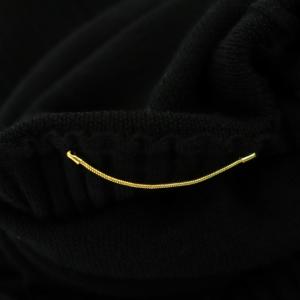 L'Appartement 21AW WIDE Rib KNIT ニット セーター 長袖 タートルネック リブ 黒 ブラック