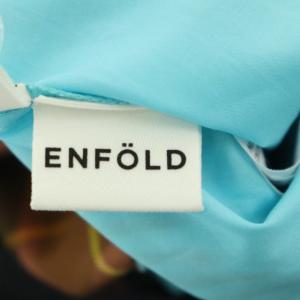 ENFOLD 22AW COMBI スカート ロング レイヤードデザイン ニット切替 スリット 38 マルチカラー