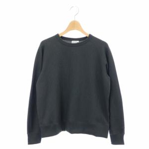 22AW ロングスリーブ ウォームワッフルクルー カットソー クルーネック 長袖 プルオーバー M チャコールグレー NTW62032