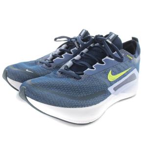 NIKE ZOOM FLY 4 シューズ ロゴ 24.5cm ネイビー CT2401-400