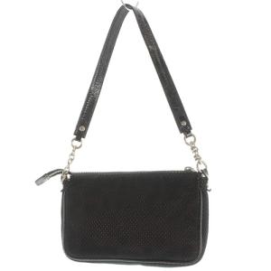 DOLCE&GABBANA ハンドバッグ ワンショルダー メッシュ ロゴ 切替 黒 ブラック