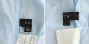 EPOCA ティアードワンピース ロング フレア ノースリーブ Vネック ペーズリー柄 フリル シルク 38 マルチカラー