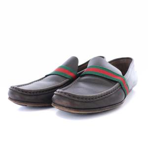 ドライビングシューズ シェリーライン レザー 6 23.0cm 茶 ブラウン