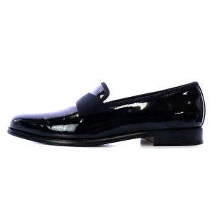 Salvatore Ferragamo ローファー パテントレザー 28cm 黒