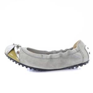 TOD'S バレエシューズ トゥ・スプリング 35.5 22.5cm グレー