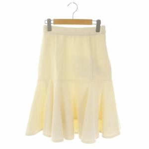 22AW ジャージフリルスカート ひざ丈 マーメイド 36 オフホワイト